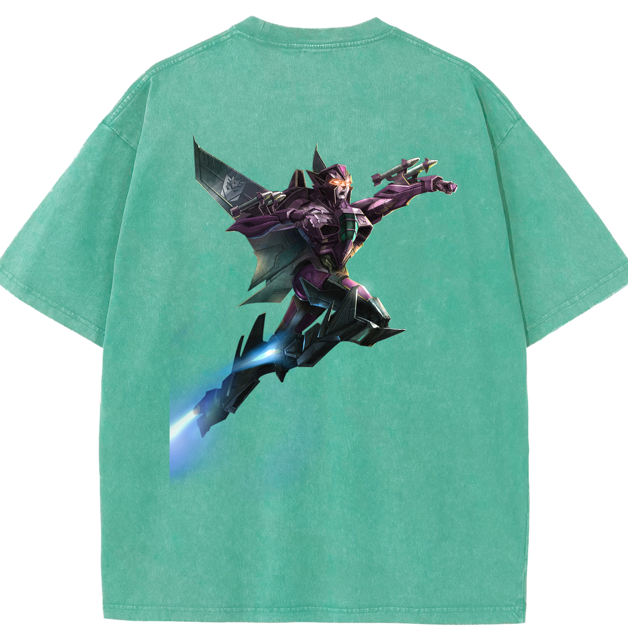 （画像用）  綿100% ヴィンテージ風 半袖Tシャツ（背面プリント）